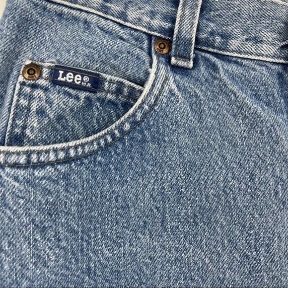 RARE Upside Down Label Vintage Lee Mom 90s Jeans 24" Waist - Picture 6 of 16